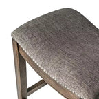 Sgabello da bancone Maven Lane Adrien senza schienale con rivestimento in tessuto, 26"