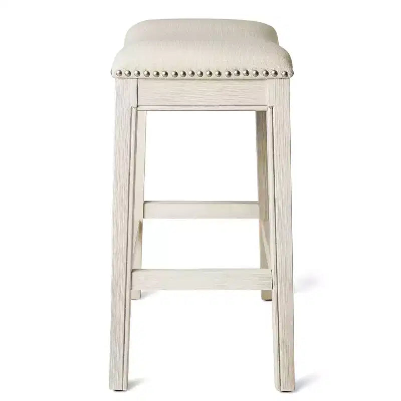 Sgabello da bancone Maven Lane Adrien senza schienale con rivestimento in tessuto, 26"