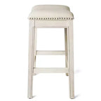 Sgabello da bancone Maven Lane Adrien senza schienale con rivestimento in tessuto, 26"