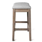 Sgabello da bancone Maven Lane Adrien senza schienale con rivestimento in tessuto, 26"