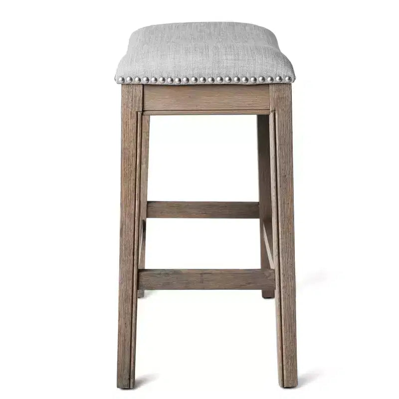 Sgabello da bancone Maven Lane Adrien senza schienale con rivestimento in tessuto, 26"