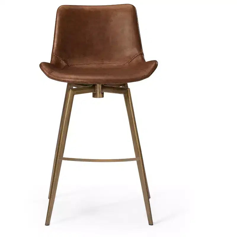 Sgabello da bancone Maven Lane Victor in similpelle, altezza 66 cm