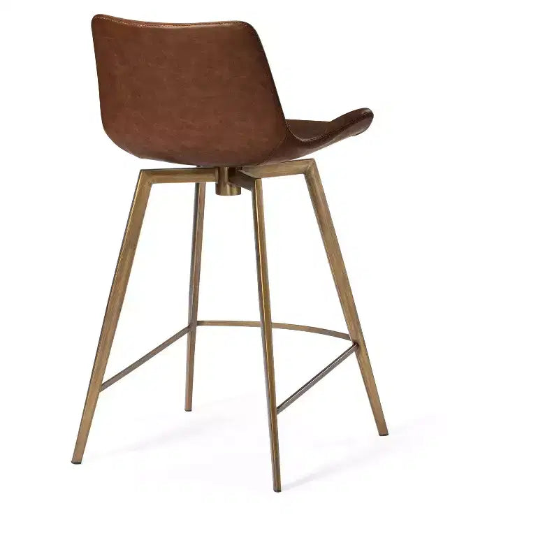 Sgabello da bancone Maven Lane Victor in similpelle, altezza 66 cm