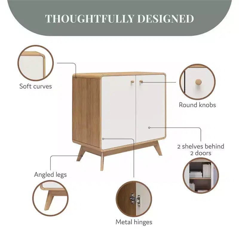 Mobiletto d'accento in stile scandinavo Ren Home Leva