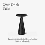 Maven Lane Owen Tavolino rotondo rustico in legno 12x20