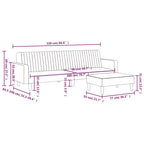 vidaXL Set Divano Letto Convertibile a 2 Pezzi con Poggiapiedi in Lussuoso Velluto Grigio Scuro, Mobile Versatile per Soggiorno o Salotto