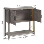 31 Mobile Consolle da Ingresso con Contenitore, Mobile Bar per Caffè in Legno, Madia Stretta, Tavolo per Foyer da Divano per Ingresso Corridoio