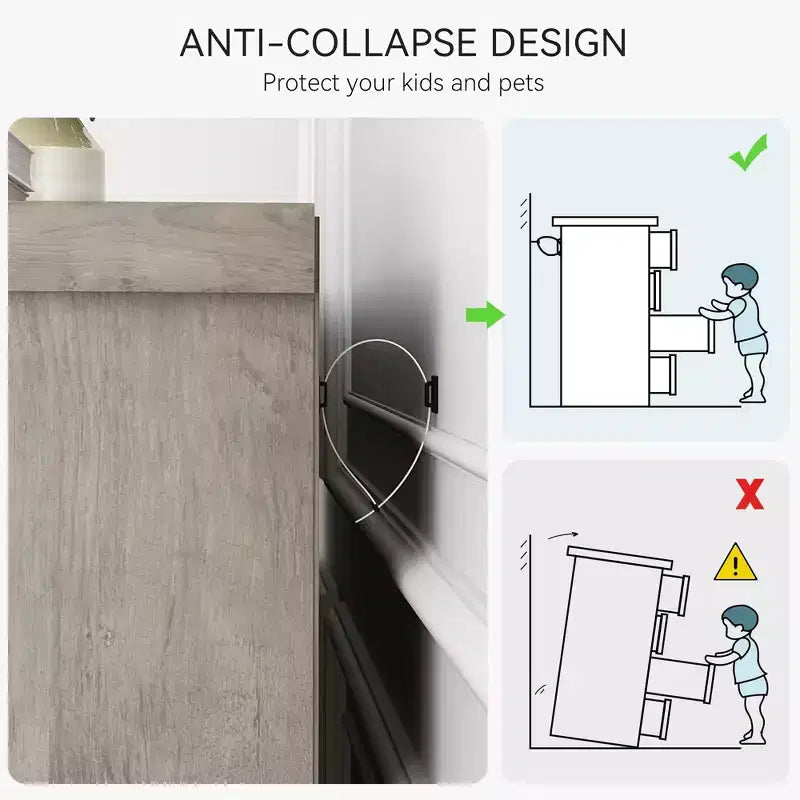 Comò per camera da letto con 6 cassetti, cassettiera alta grigia da 45 con spazio contenitivo, cassettiera grande per armadio, mobiletto contenitore in legno per ingresso