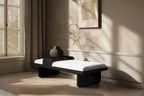 Meridian Furniture, Panca in tessuto ciniglia Arlington