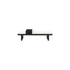 Meridian Furniture, Panca in tessuto ciniglia Arlington
