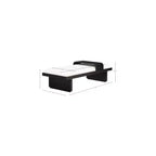 Meridian Furniture, Panca in tessuto ciniglia Arlington