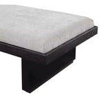 Meridian Furniture, Panca in tessuto ciniglia Arlington