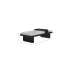 Meridian Furniture, Panca in tessuto ciniglia Arlington
