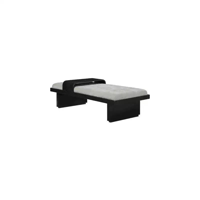 Meridian Furniture, Panca in tessuto ciniglia Arlington