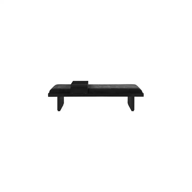 Meridian Furniture, Panca in tessuto ciniglia Arlington