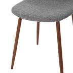 GDFStudio Haleigh Sedie da Pranzo Imbottite in Tessuto, Design Moderno di Metà Secolo (Set da 2)