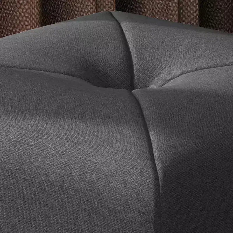 GDFStudio Brooks Ottomano Quadrato Moderno in Tessuto Trapuntato