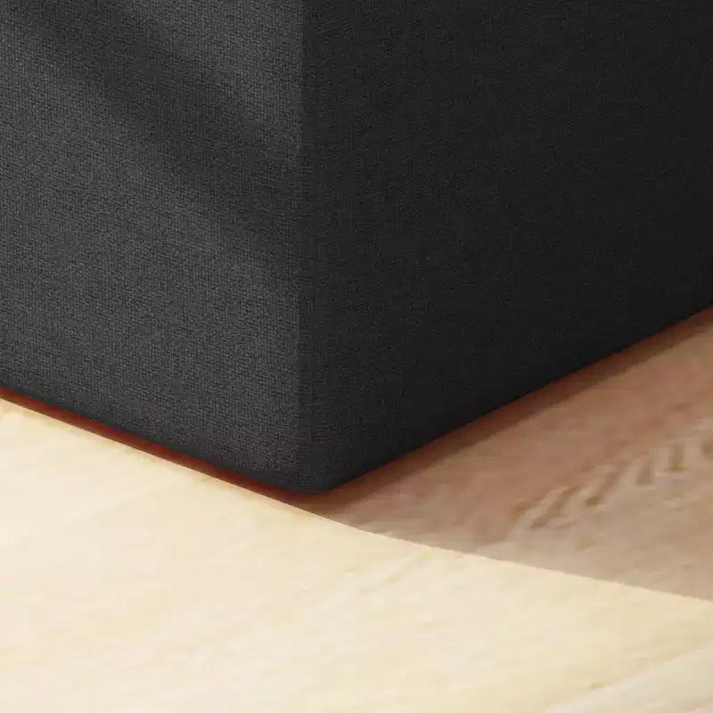 GDFStudio Brooks Ottomano Quadrato Moderno in Tessuto Trapuntato