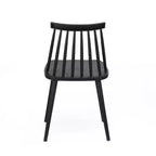 GDFStudio Boyd Sedie da Pranzo in Plastica con Schienale a Fuso Stile Rustico (Set di 2)