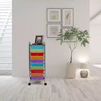 Carrello Portatutto Avvolgibile a 10 Cassetti, Organizzatore di Seville Classics