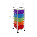 Carrello Portatutto Avvolgibile a 10 Cassetti, Organizzatore di Seville Classics