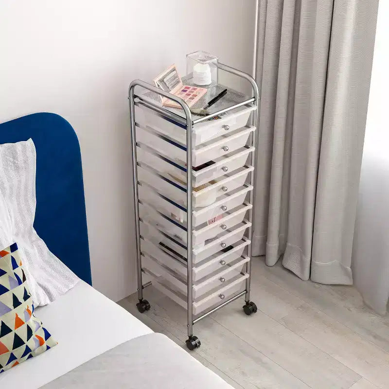 Carrello Portatutto Avvolgibile a 10 Cassetti, Organizzatore di Seville Classics