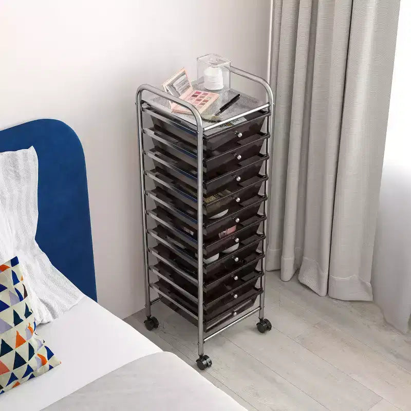 Carrello Portatutto Avvolgibile a 10 Cassetti, Organizzatore di Seville Classics