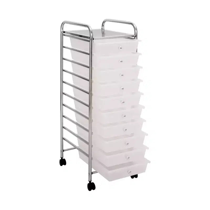 Carrello Portatutto Avvolgibile a 10 Cassetti, Organizzatore di Seville Classics