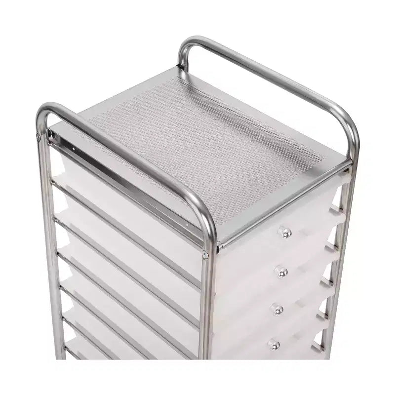 Carrello Portatutto Avvolgibile a 10 Cassetti, Organizzatore di Seville Classics