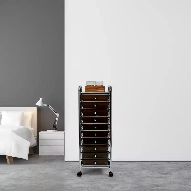 Carrello Portatutto Avvolgibile a 10 Cassetti, Organizzatore di Seville Classics