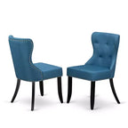 HomeStock Belmont set da pranzo da 6 pezzi - 4 sedie da pranzo con tavolo da pranzo rettangolare e panca da pranzo - Finitura bianco lino e nero