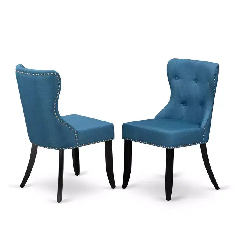 HomeStock Belmont set da pranzo da 6 pezzi - 4 sedie da pranzo con tavolo da pranzo rettangolare e panca da pranzo - Finitura bianco lino e nero