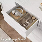 Cassettiera Moderna a 6/7/8 Cassetti, Comò in Legno per Soggiorno, Corridoio, Ingresso, Ufficio