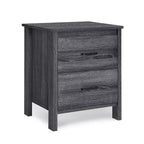 GDFStudio Titeca Comodini contemporanei in legno a 2 cassetti (set di 2)