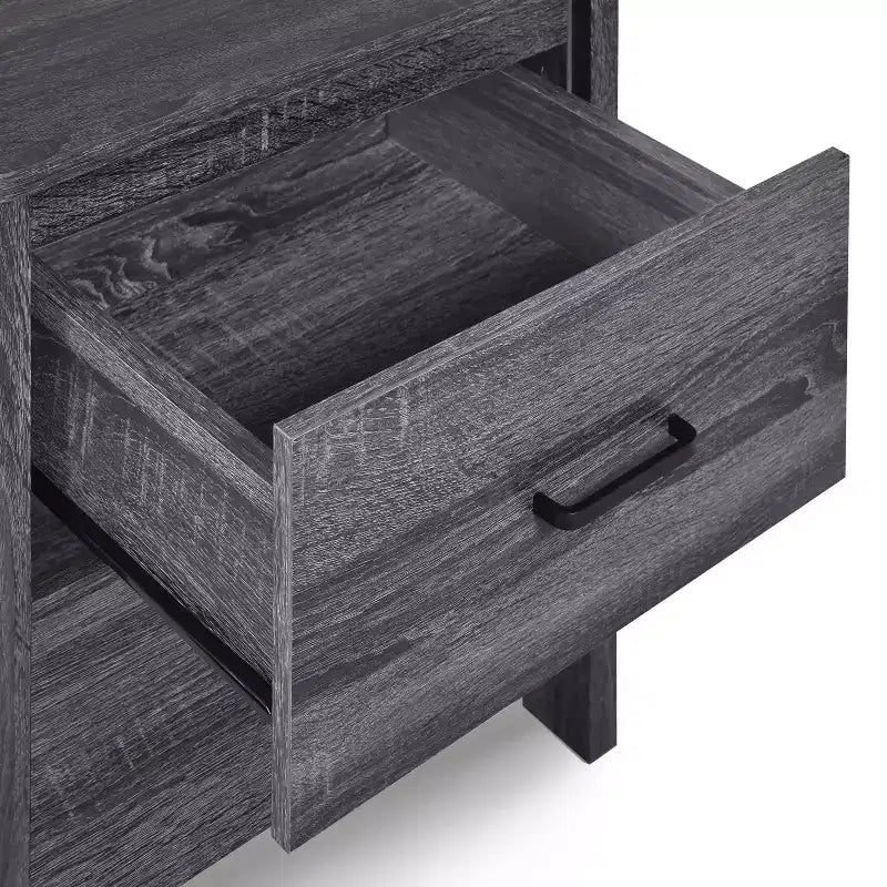 GDFStudio Titeca Comodini contemporanei in legno a 2 cassetti (set di 2)